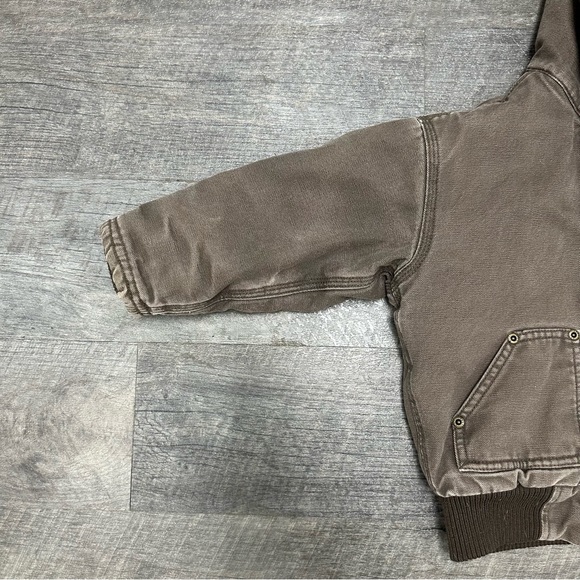 Polar King By Key Fleece Lined Canvas Hooded Full Zip Jacket Size 4T - Picture 3 of 13